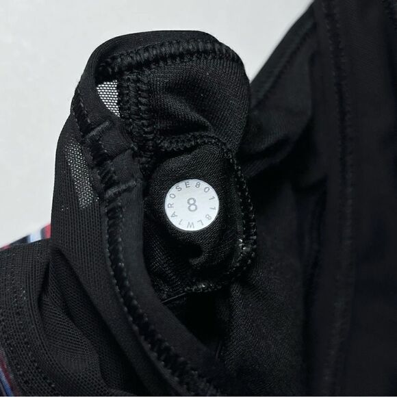 Lululemon Break Free Tank *Nulux in Hinshu Alpine White Multi / Black - Picture 6 of 7